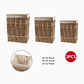 Set de 3 Canastos Rectangulares con Tapa - Miniatura 2