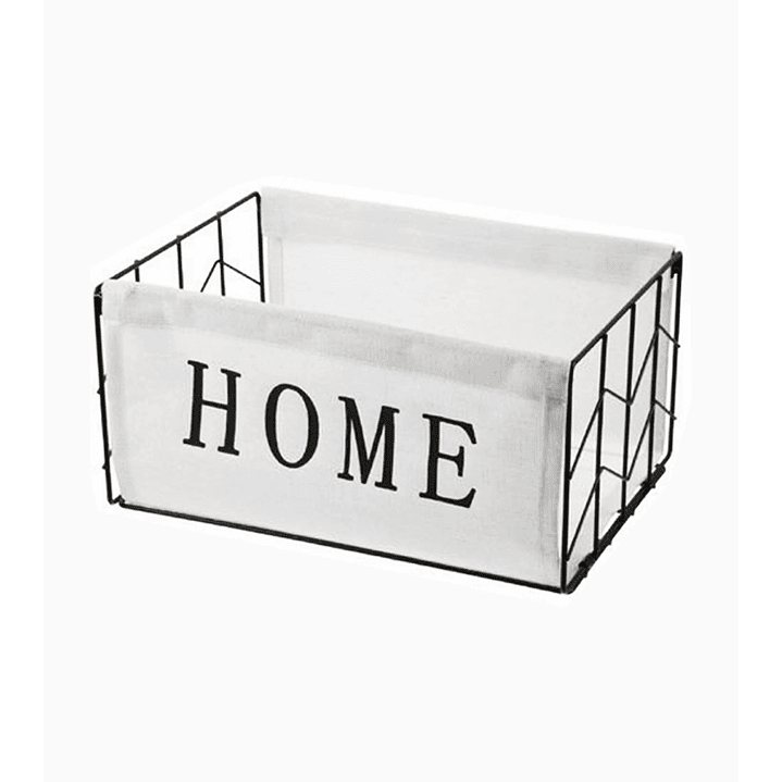 Canasto Rectangular con Estructura Metálica y Forro 1