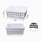 Canasto Organizador Rectangular con Estructura Metálica y Forro - Miniatura 2