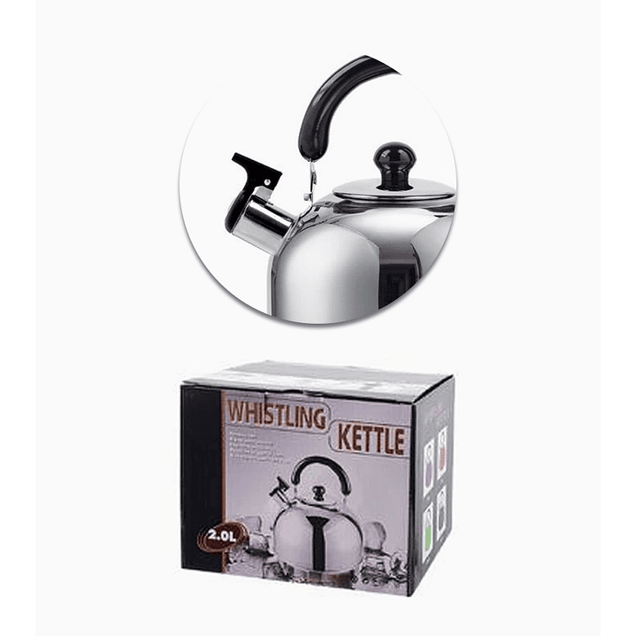 Tetera de acero inoxidable 2 litros 3