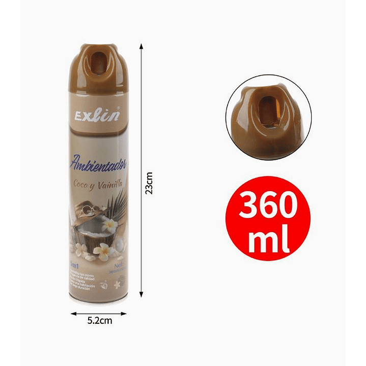 Desodorante Ambiental en Aerosol Exlin 2