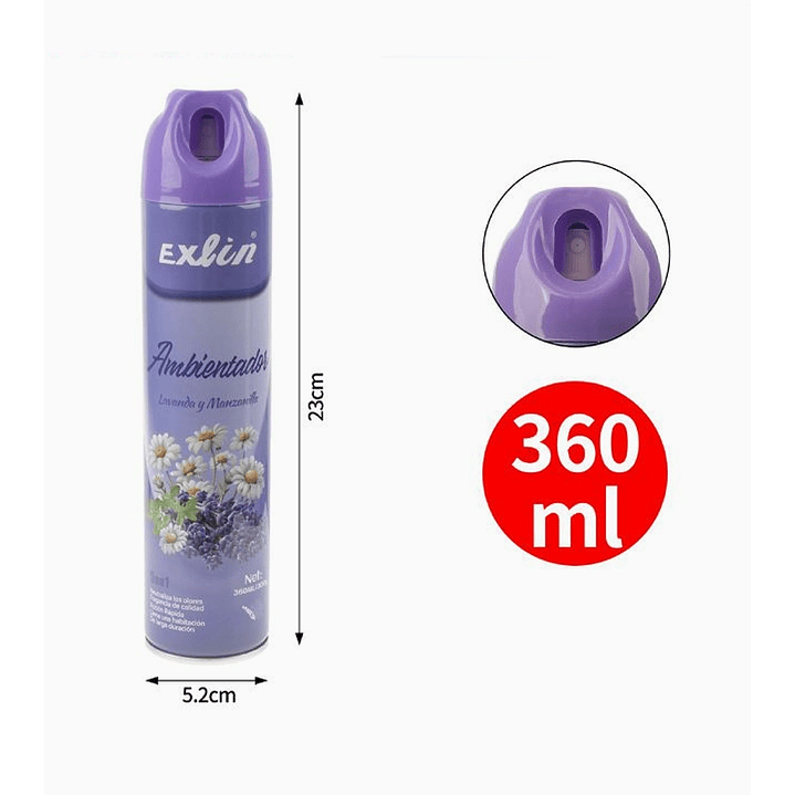 Desodorante Ambiental en Aerosol Exlin 3