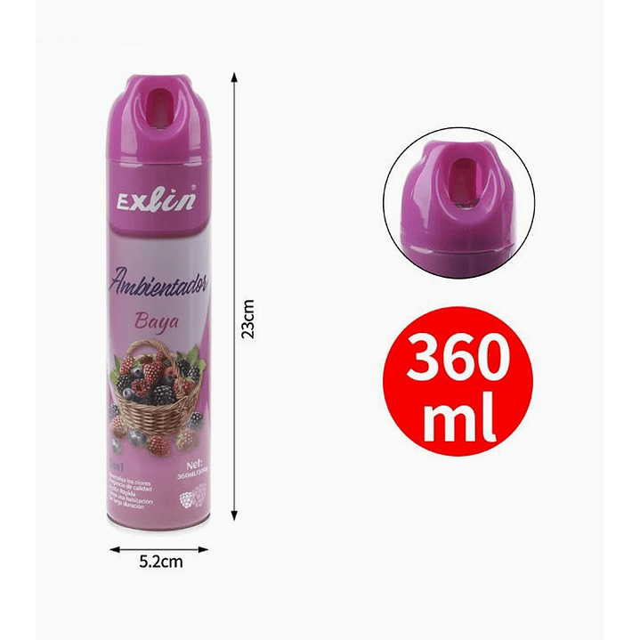 Desodorante Ambiental en Aerosol Exlin 8