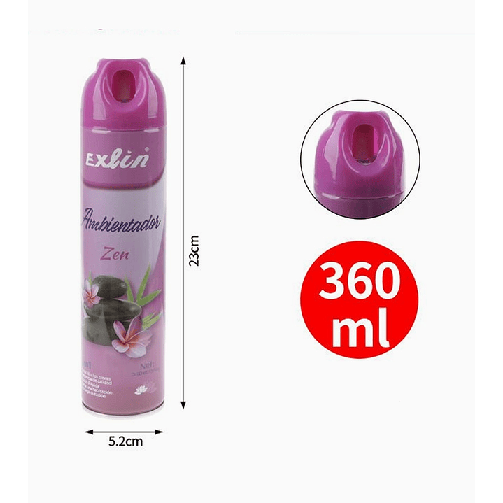 Desodorante Ambiental en Aerosol Exlin 9