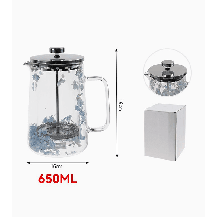 Cafetera French Press Exlin 650 mL 2