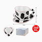 Taza y Plato Cerámica Corazón Cow Print – 260 ml - Miniatura 2
