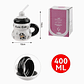 Taza de cerámica con diseño de vaca 400ml con tapa y bombilla - Miniatura 2