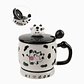 Taza de cerámica con diseño de vaca 400ml con tapa y bombilla - Miniatura 1
