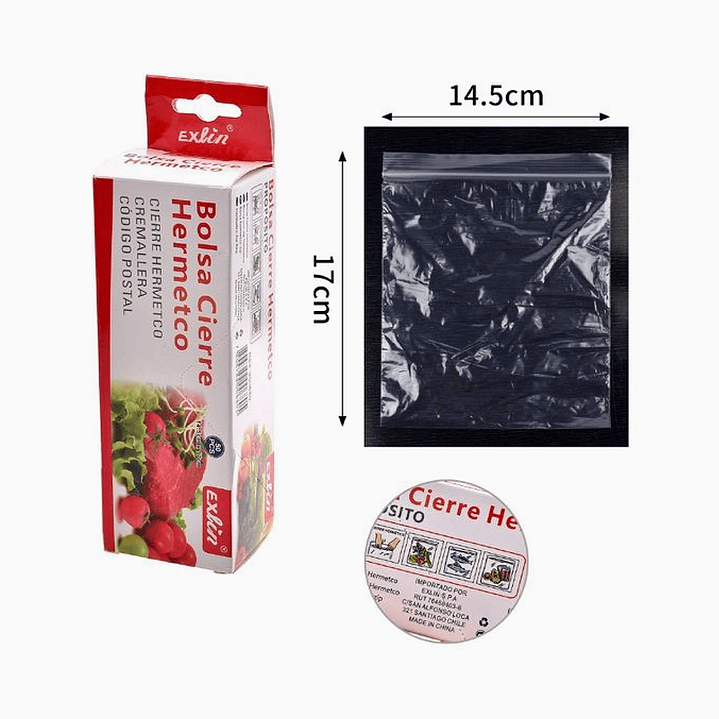 Bolsa Cierre Hermético tipo ziplic 2