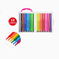 Plumones 18 Colores con Estuche - Miniatura 2
