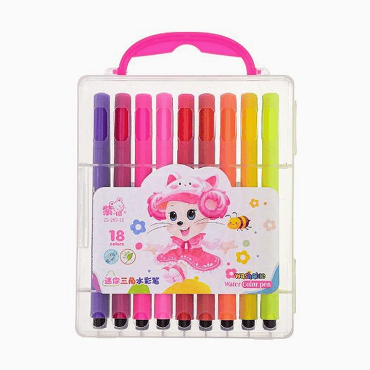 Plumones 18 Colores con Estuche 1