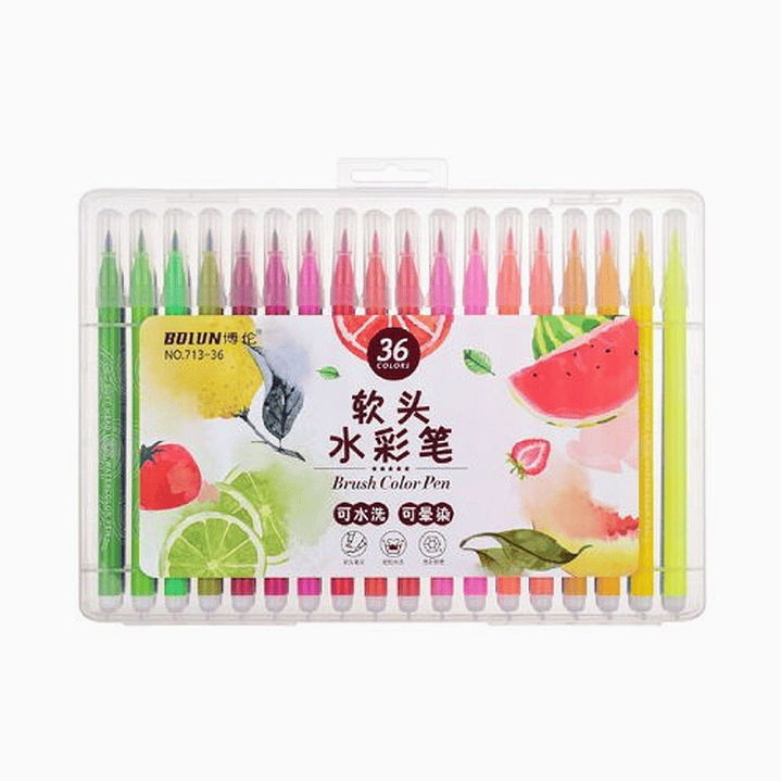 Plumones Brush 36 Colores  1