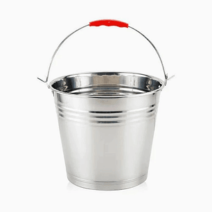 Cubetera Metálica 6 Litros con Manilla para Hielo y Bebidas