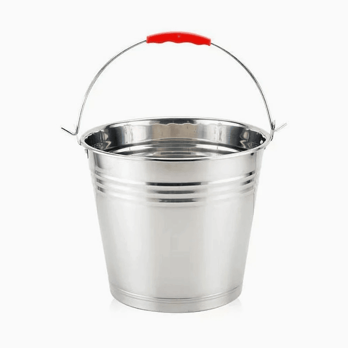 Cubetera Metálica 6 Litros con Manilla para Hielo y Bebidas 1