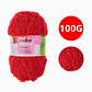 Lana Coral Exlin Rojo Oscuro – Set de 10 ovillos de 100g - Miniatura 2