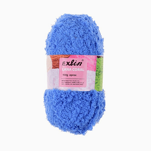 Lana Coral Exlin Azul Rey – Set de 10 ovillos de 100g