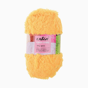 Lana Coral Exlin Amarillo Dorado – Set de 10 ovillos de 100g