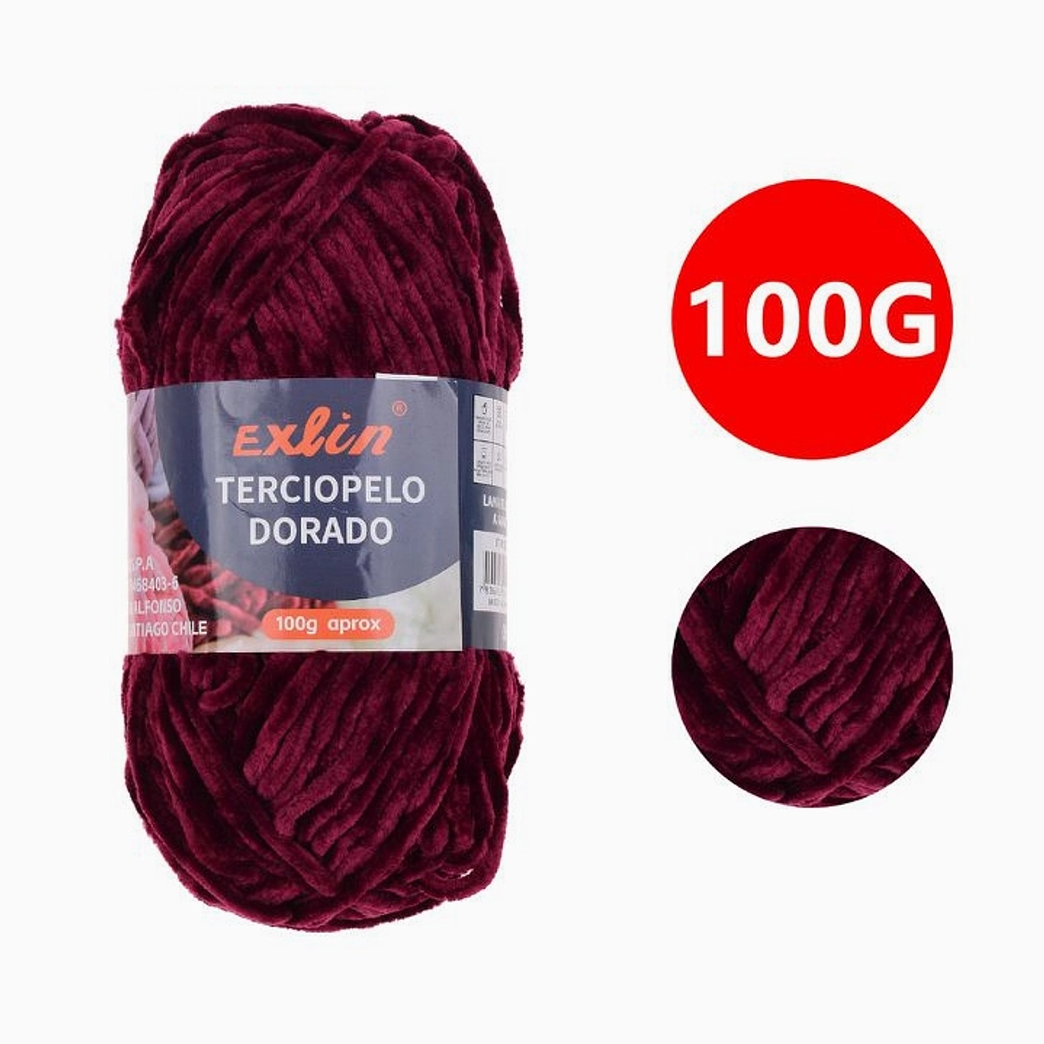 Lana Terciopelo Exlin – Set de 10 ovillos de 100g 19