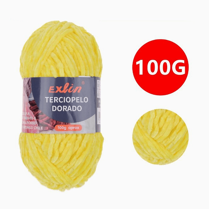 Lana Terciopelo Exlin – Set de 10 ovillos de 100g 20