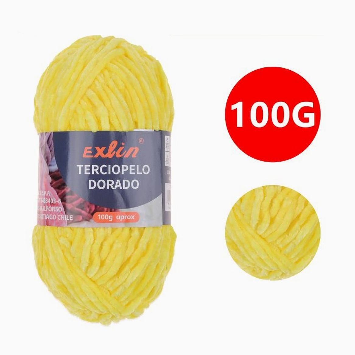 Lana Terciopelo Exlin – Set de 10 ovillos de 100g 20