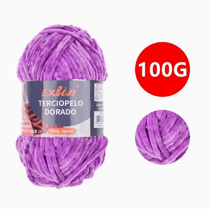 Lana Terciopelo Exlin – Set de 10 ovillos de 100g 21