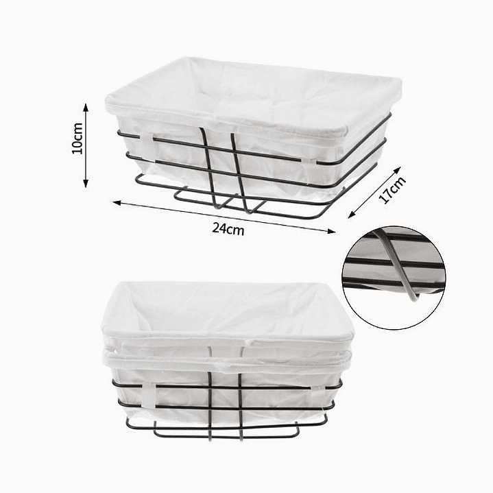 Canasta organizadora rectangular 2