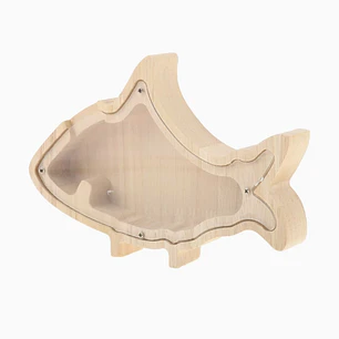 Alcancía decorativa de tiburón 