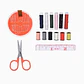 Kit de costura portátil con accesorios - Miniatura 2