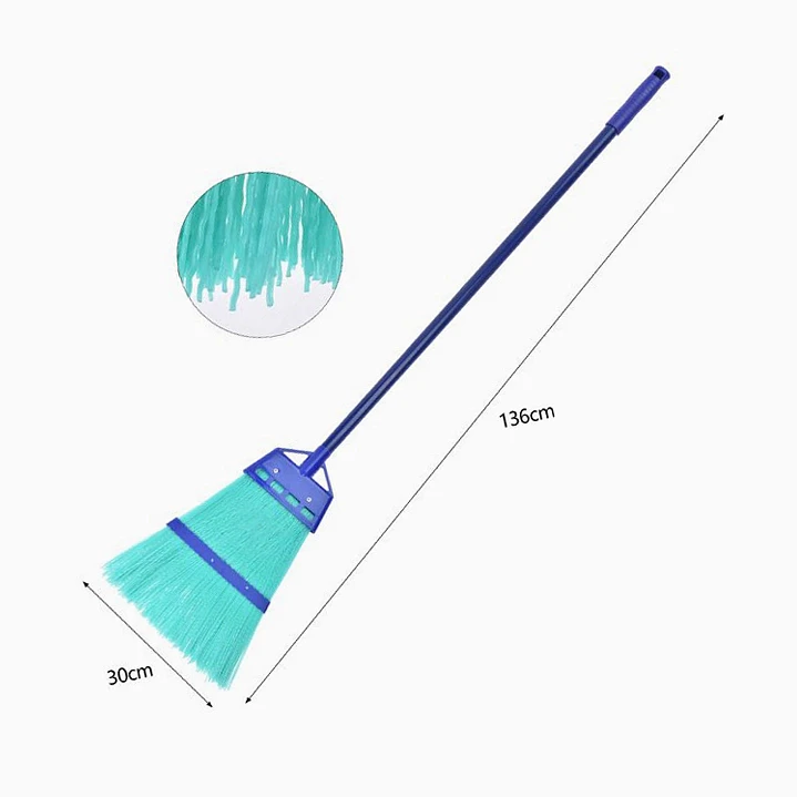 Escoba con mango largo y cerdas sintéticas 2