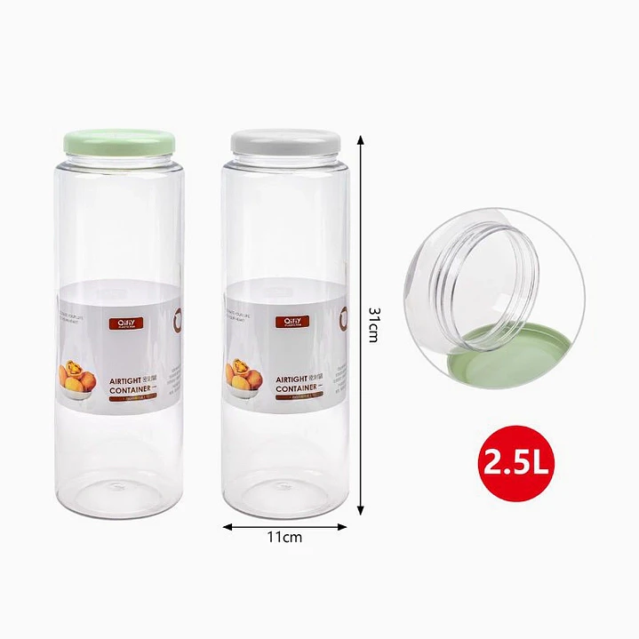 Frasco de almacenamiento hermético 2.5 L 2