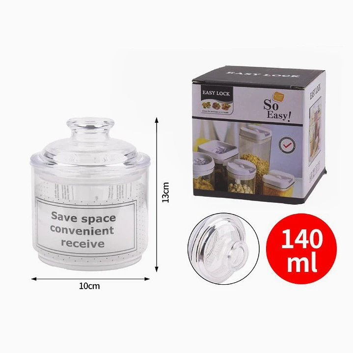 Frasco de almacenamiento hermético 140 ml 2