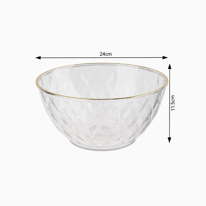 Ensaladera con borde dorado – 24 cm 2