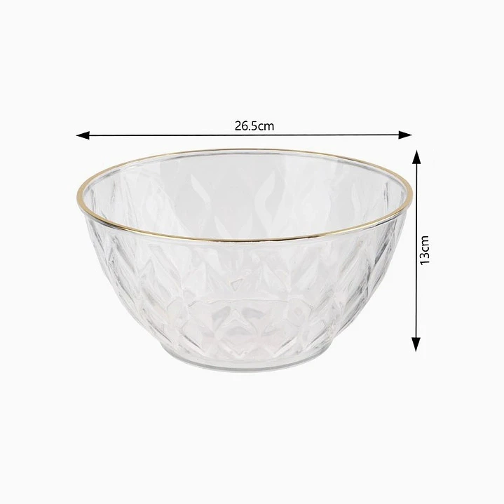 Ensaladera con borde dorado – 26,5 cm 2