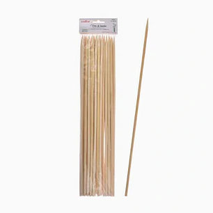 Palos para Anticuchos de Bambú 40 cm 30 Unidades Exlin 
