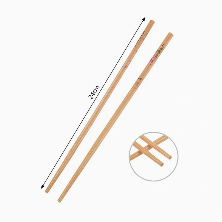 Exlin Palillos Chinos para Sushi Reutilizables 24 cm 5 Pares 2