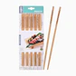 Set de Palillos Asiáticos 24 cm para Sushi y Ramen 5 Pares Exlin  - Miniatura 1