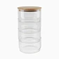 Frasco de vidrio apilable con tapa de madera – 4 secciones de 400 ml - Miniatura 1