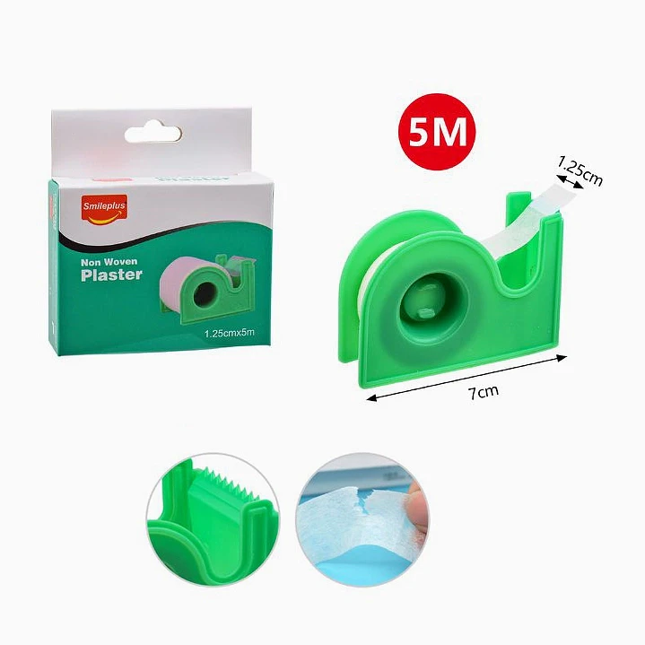 Cinta adhesiva no tejida Smileplus con dispensador – 1,25 cm x 7 m 2