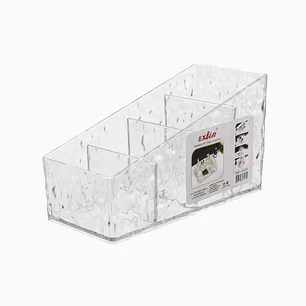 Caja de almacenamiento de baño Exlin – 4 compartimentos compactos