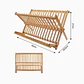 Secaplatos de bambú plegable – 45 × 29,8 × 27 cm - Miniatura 2