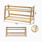 Estante de bambú para sazonadores – 64 × 17 × 28 cm - Miniatura 2