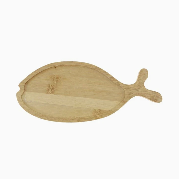 Bandeja de bambú con diseño de pez – 33 × 14 cm 1