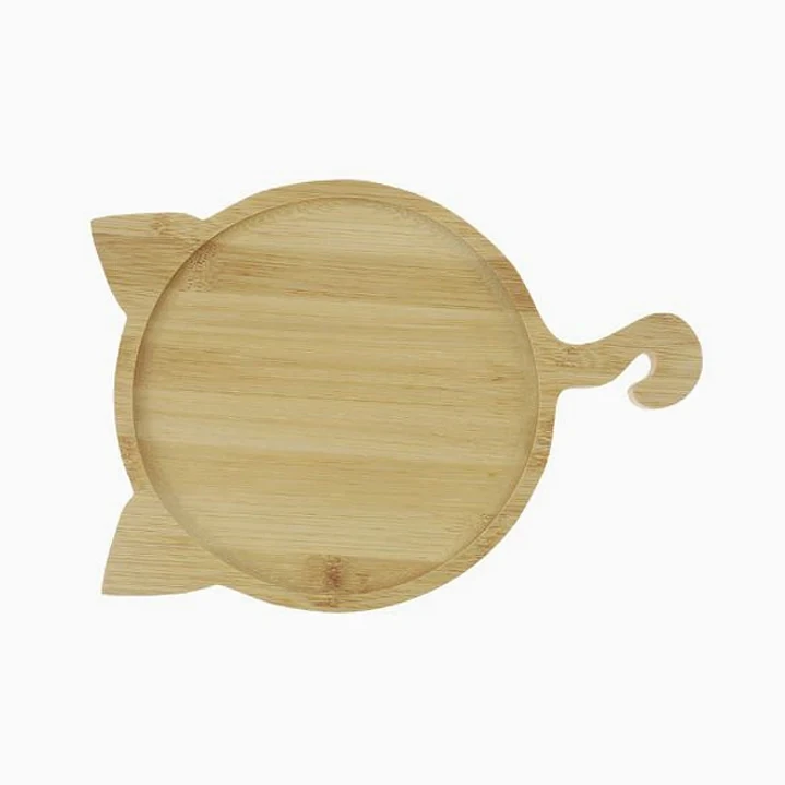 Bandeja de bambú con diseño de gato – 27 × 19 cm 1