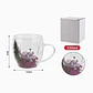 Taza de vidrio con flores secas – 250 ml - Miniatura 2