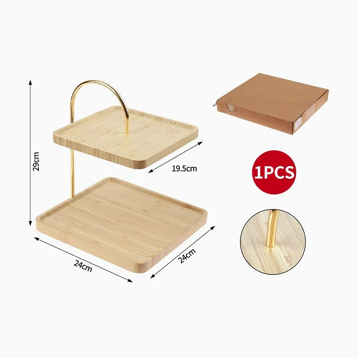 Bandeja organizadora de bambú 2