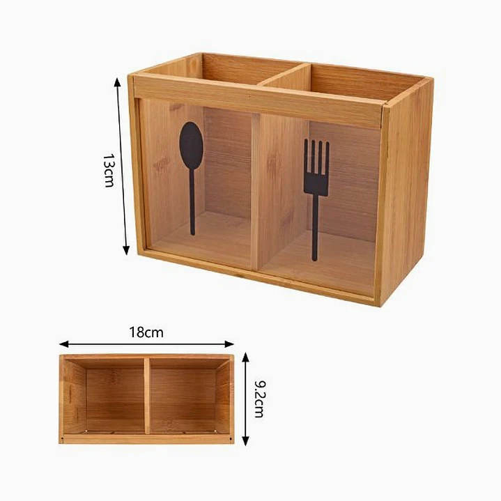 Porta utensilios de bambú 2