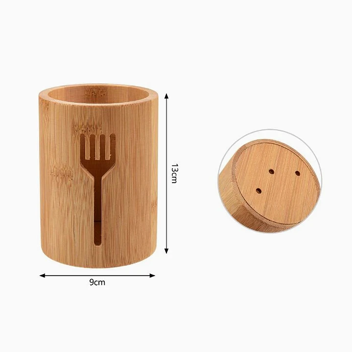 Porta utensilios de bambú 2