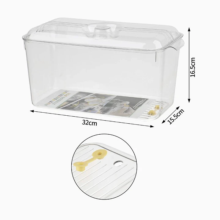 Caja de almacenamiento para refrigerador Exlin 32×15.5×16.5 cm 2