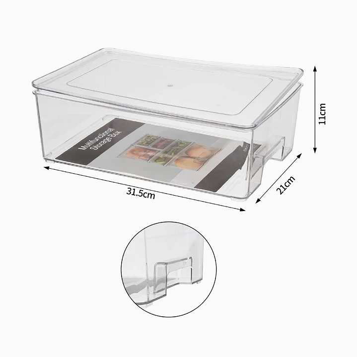 Caja de almacenamiento para refrigerador Exlin 31.5×21×11 cm 2