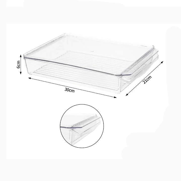 Caja de almacenamiento para refrigerador Exlin 30×21×6 cm 2